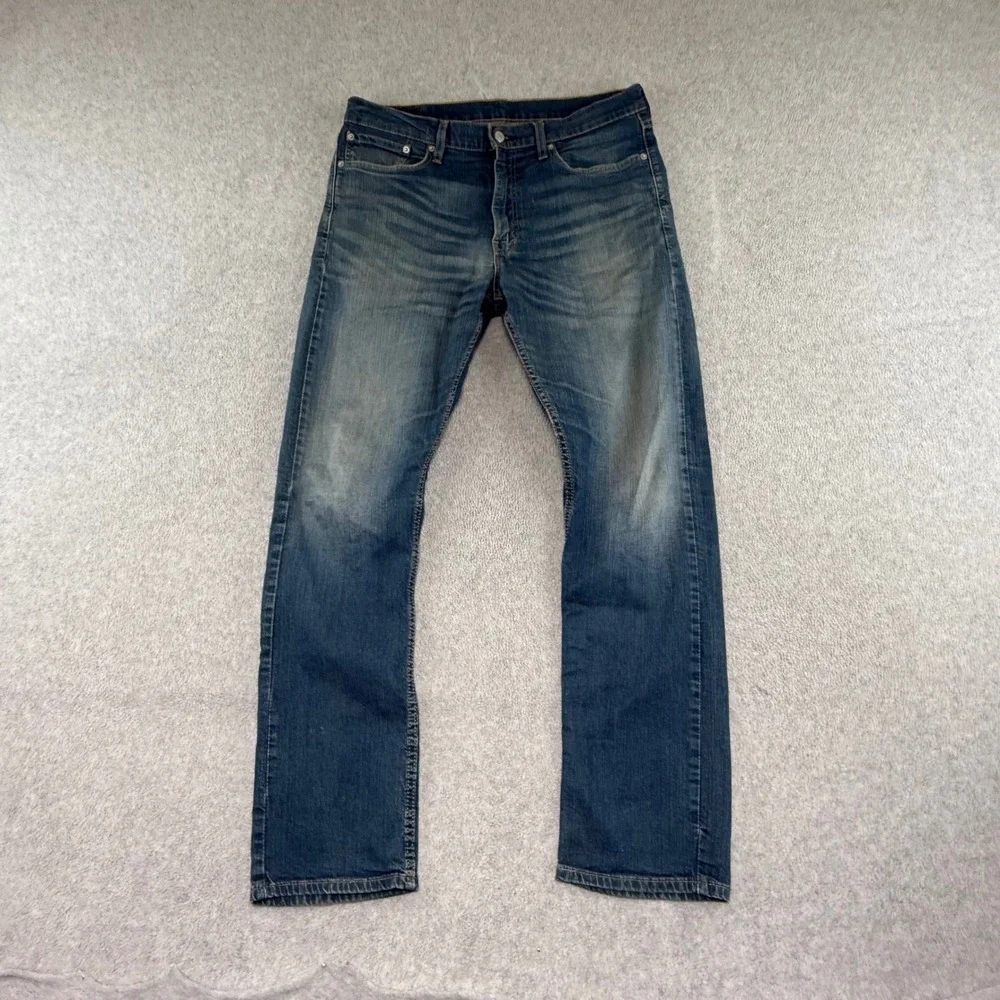Levis 511 Slim Fit Jeans Mens 34x32 Blue Medium Wash Stretch Denim